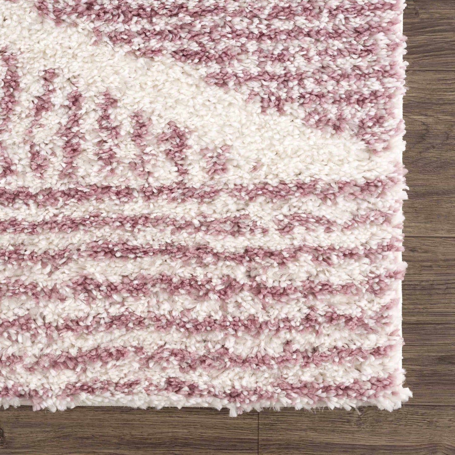 Trunding Plush Area Rug in Pink