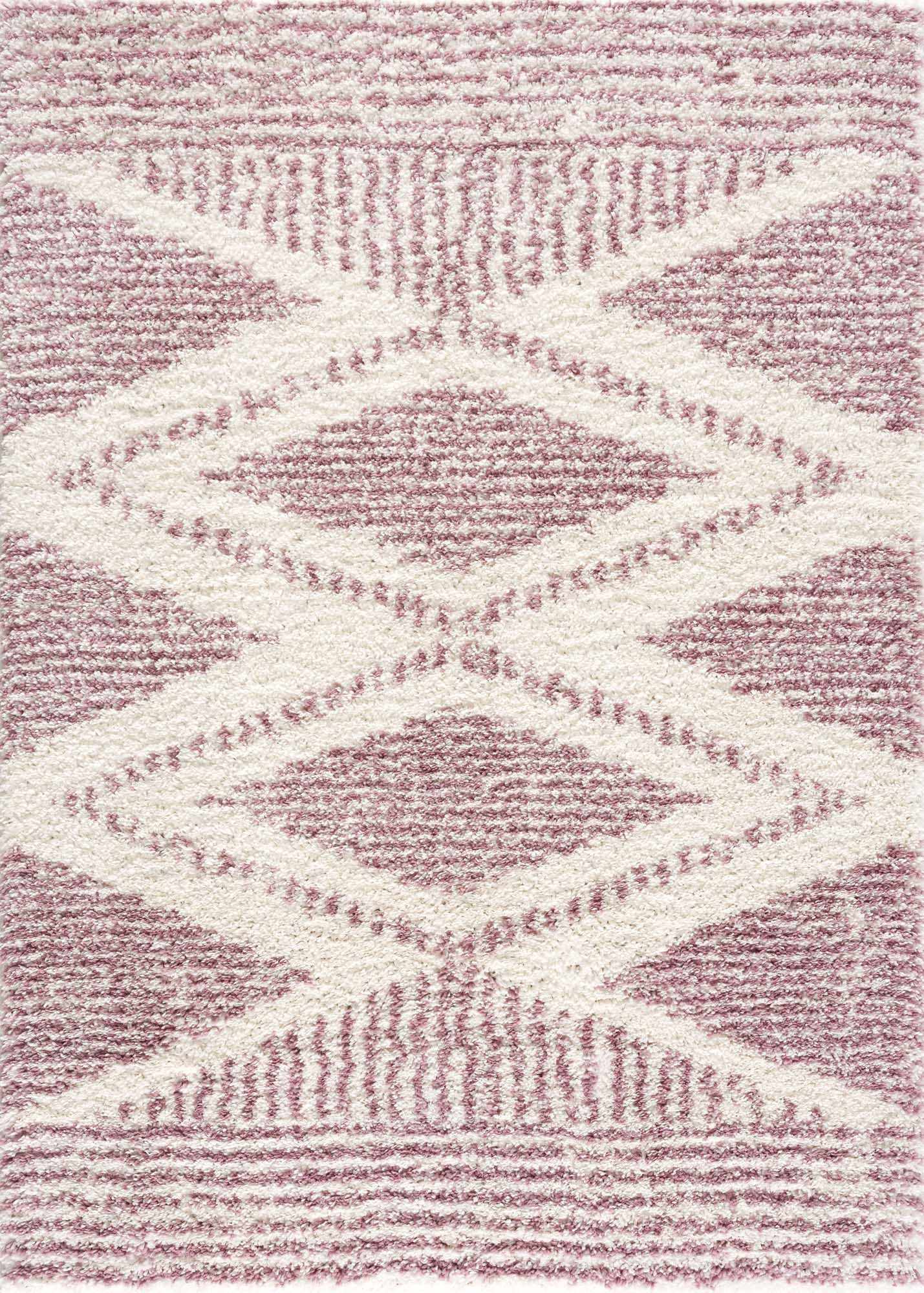 Trunding Plush Area Rug in Pink