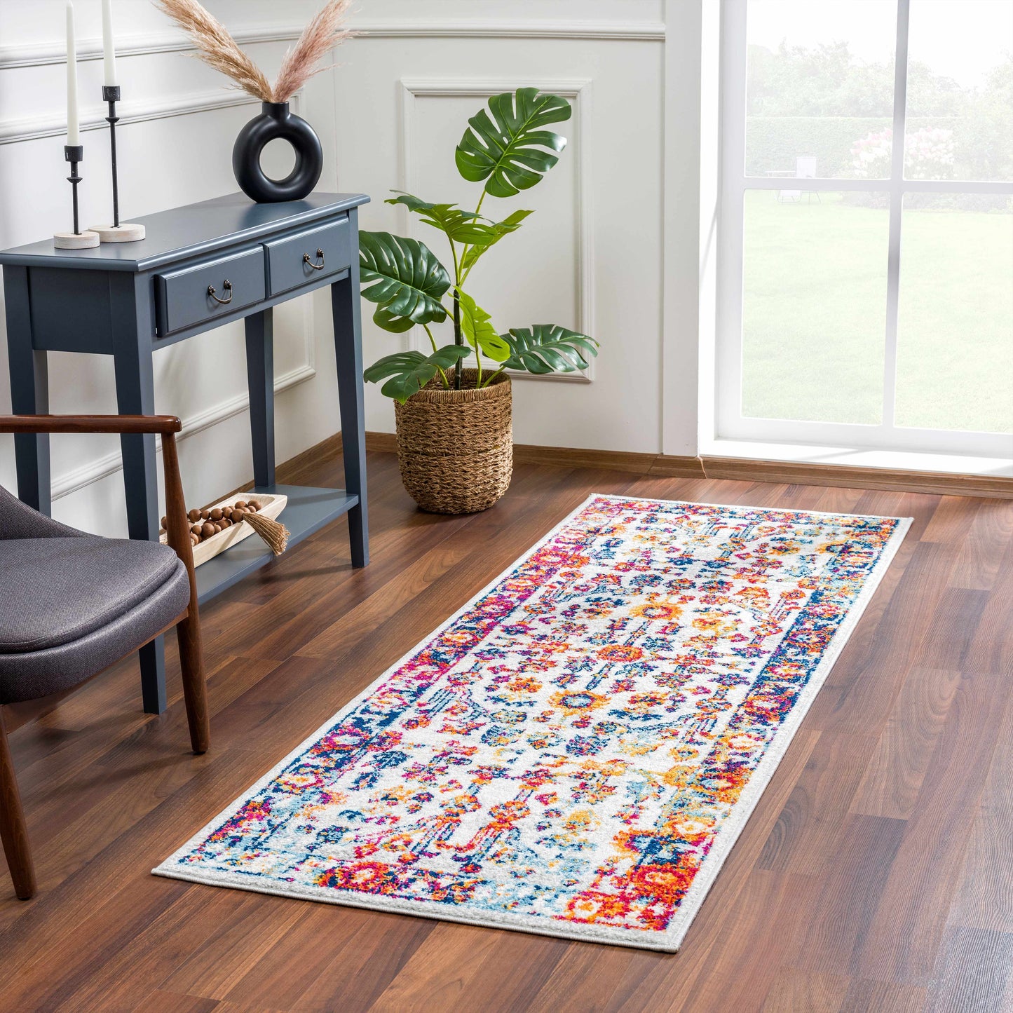 Istanbul Vintage Orange Area Carpet - Clearance