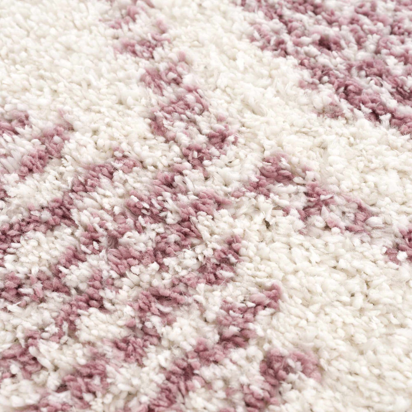 Trunding Plush Area Rug in Pink