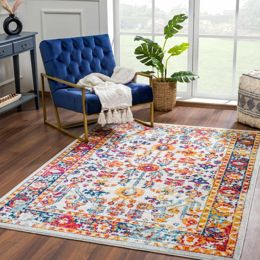 Istanbul Vintage Orange Area Carpet - Clearance